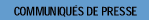 Communiqués de presse